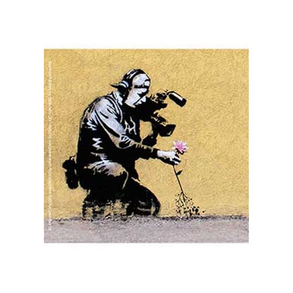 Banksy ステッカー バンクシー Flower Puller - バンドTシャツの通販