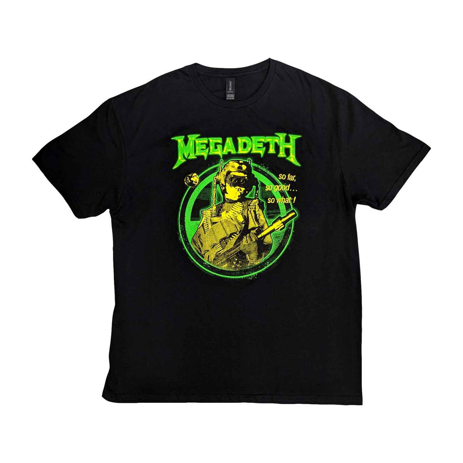 Megadeth バンドTシャツ メガデス So Far Green Logo - バンドTシャツ