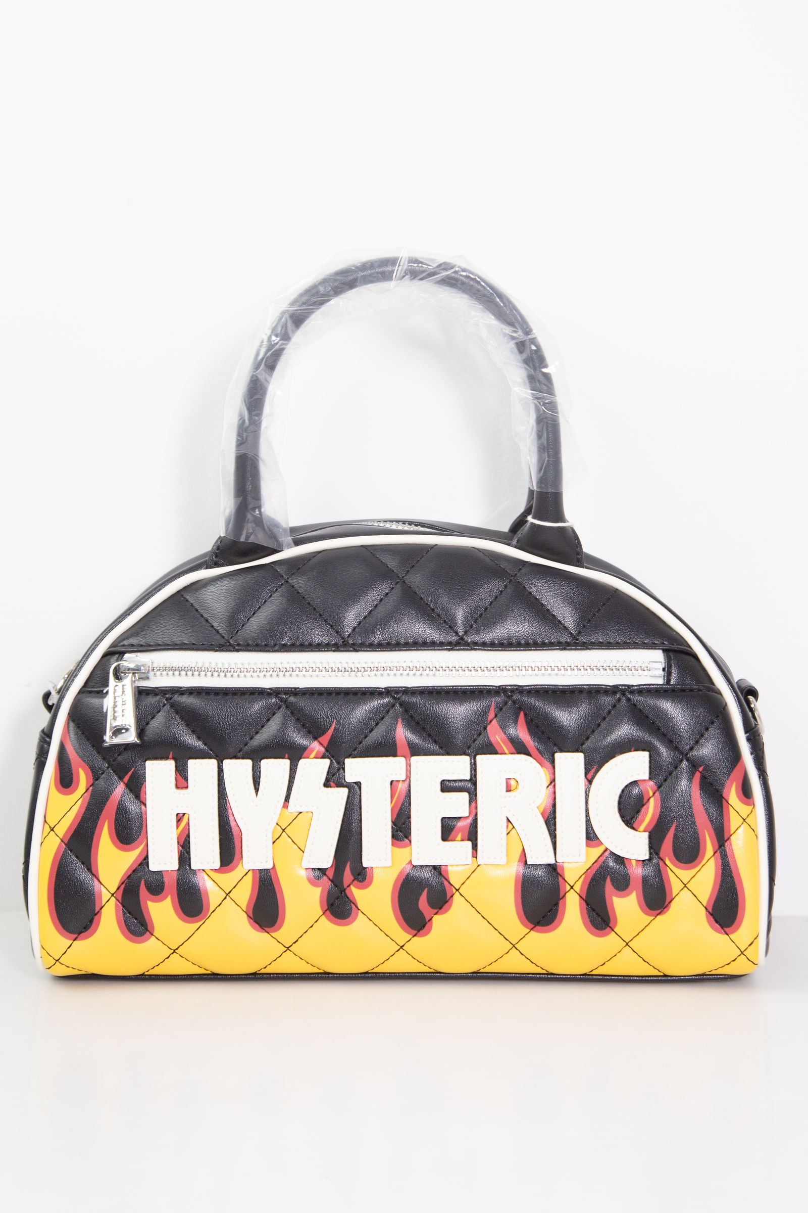 HYSTERIC GLAMOUR - HYSTERIC FIRE ボストンバッグ / ブラック | Tempt