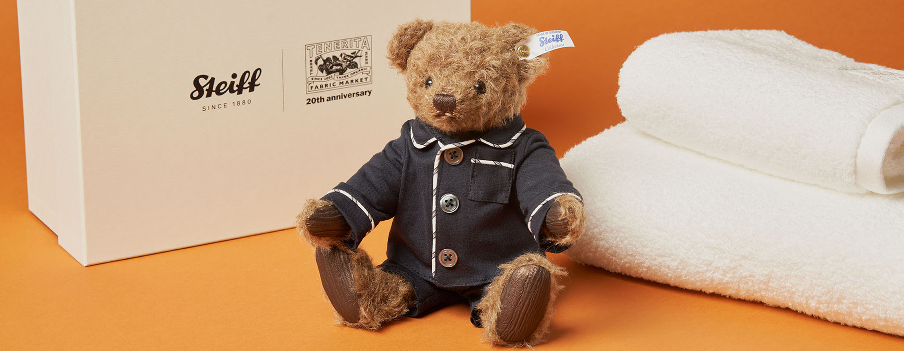 テネリータ×シュタイフ 高吸水タオル＆パジャマテディベアセット