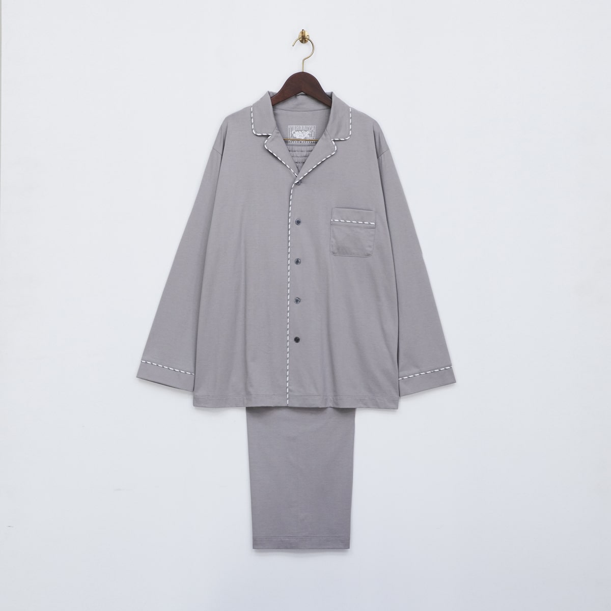 80/2 プレーンジャージメンズパジャマ(46(M) ネイビー): ウェア