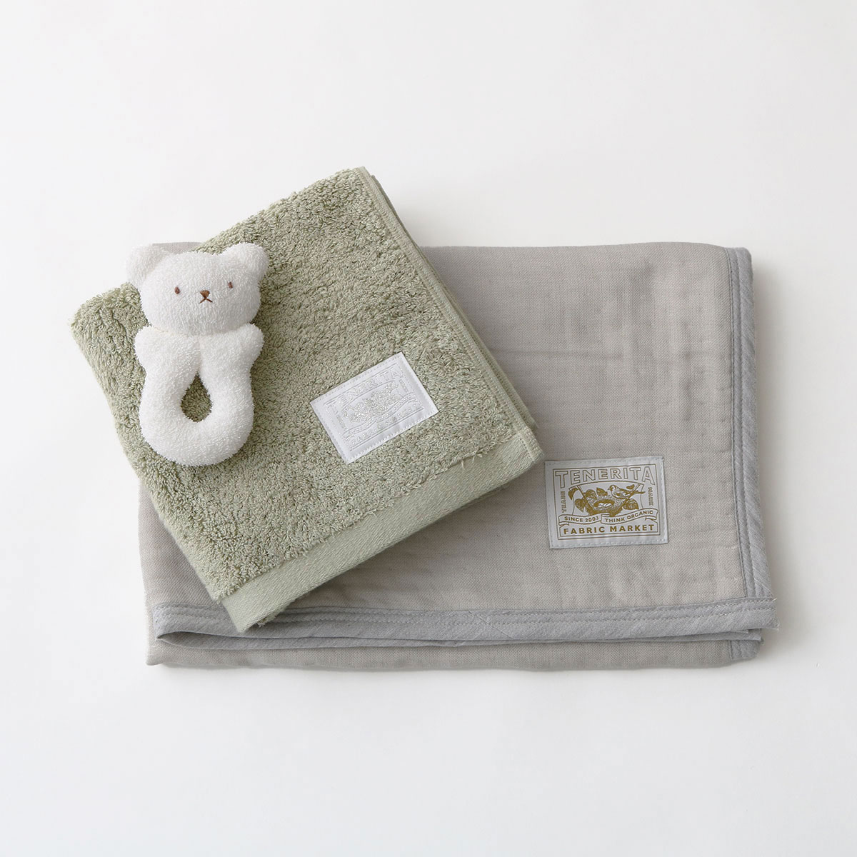 6重ガーゼケット&超甘撚りエクストラリッチフェイスタオル&くまさん