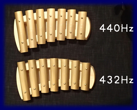 アウリスグロッケン クインタ7音 432Hz[教材][楽器]