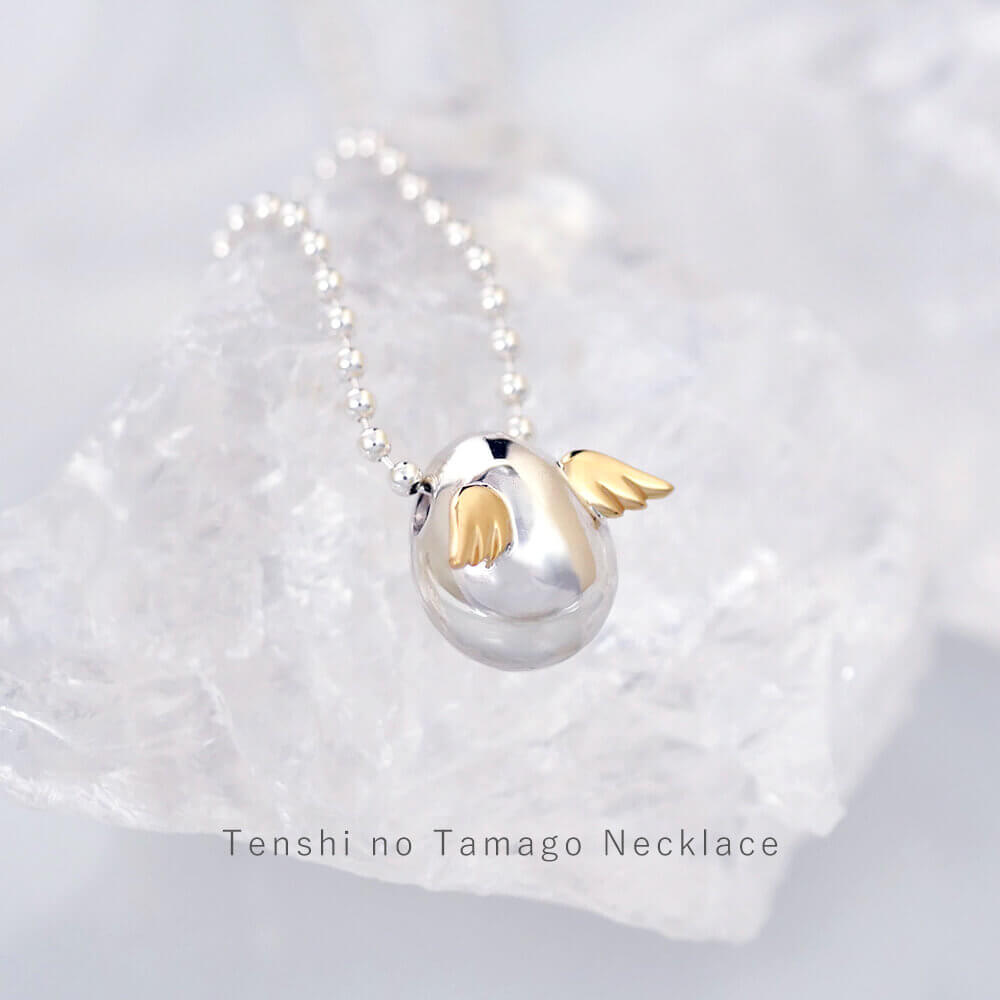 深田恭子さん贈呈モデル】シルバーネックレス ｜天使の卵 輝く天使の羽