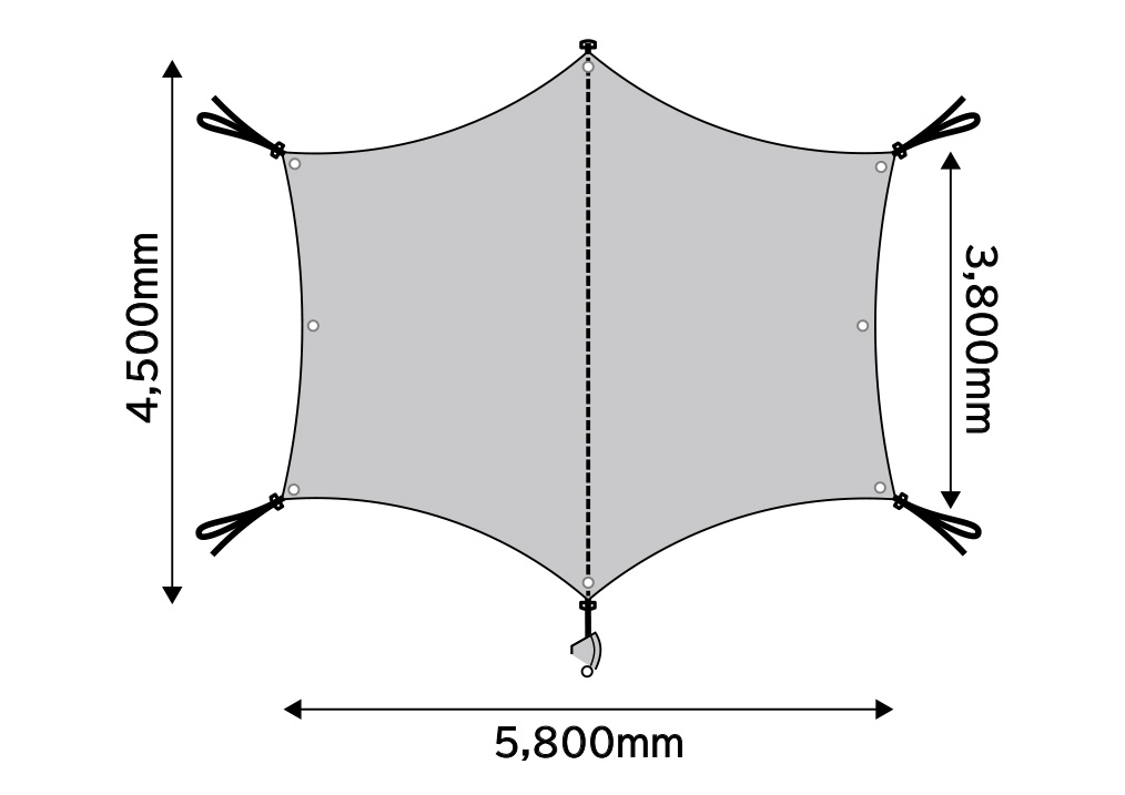 焚火タープTCマルチコネクトヘキサ｜TARP｜PRODUCTS｜tent-Mark DESIGNS
