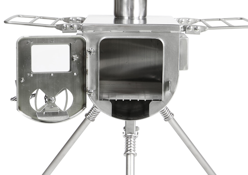 Wood stove side view M（Φ76㎜） ケース付き2点セット｜TAKIBI