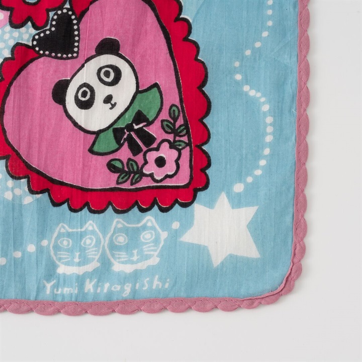 KILKI】53cmハンカチ フェアリー Yumi Kitagishi&KILKI ネコ 北岸由美