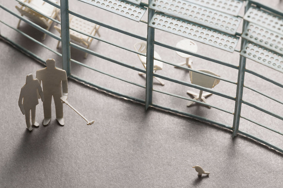 1/100建築模型用添景セット スペシャルエディション 国立新美術館編