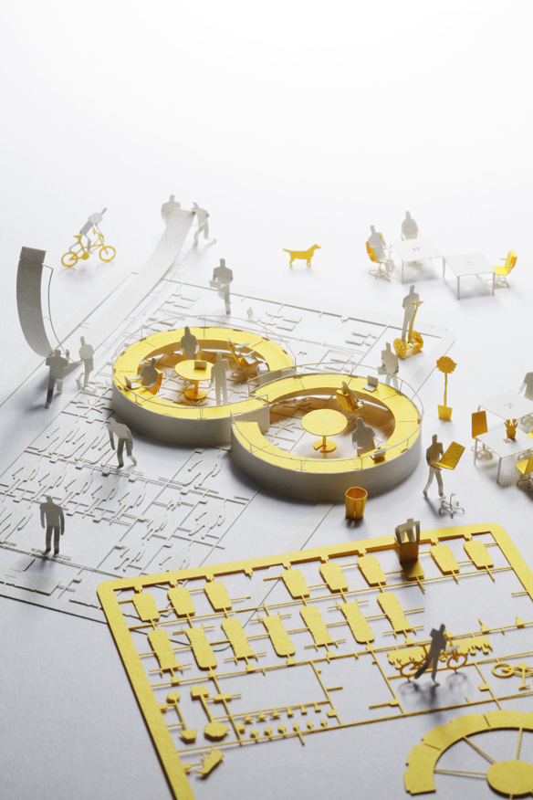 1/100建築模型用添景セット スペシャルエディション コクヨ編 - 製品