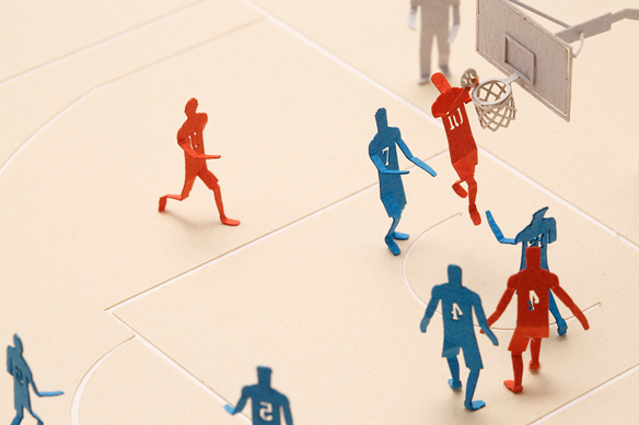 1/100建築模型用添景セット スラムダンクシリーズ No.46 湘北高校編