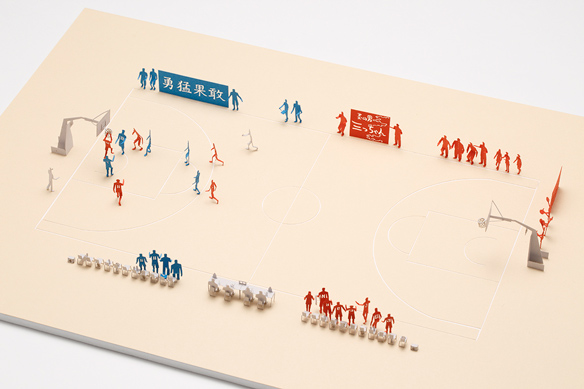 1/100建築模型用添景セット スラムダンクシリーズ No.46 湘北高校編