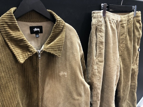 人気アイテム！STUSSY (ステューシー)からコーデュロイセットアップ