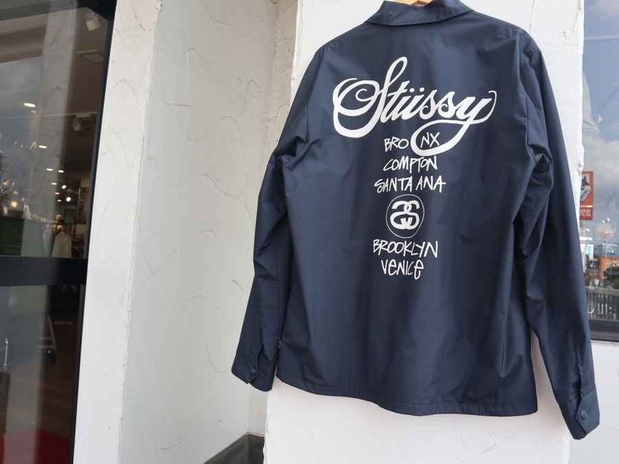 STUSSY/ステューシー】WORLD TOURコーチジャケット入荷いたしました