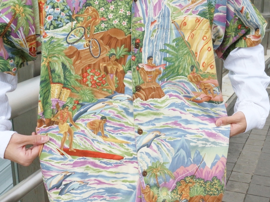 ハワイ限定パタゴニア【PTALOHA/パタロハ】より90'Sサベージ柄アロハ