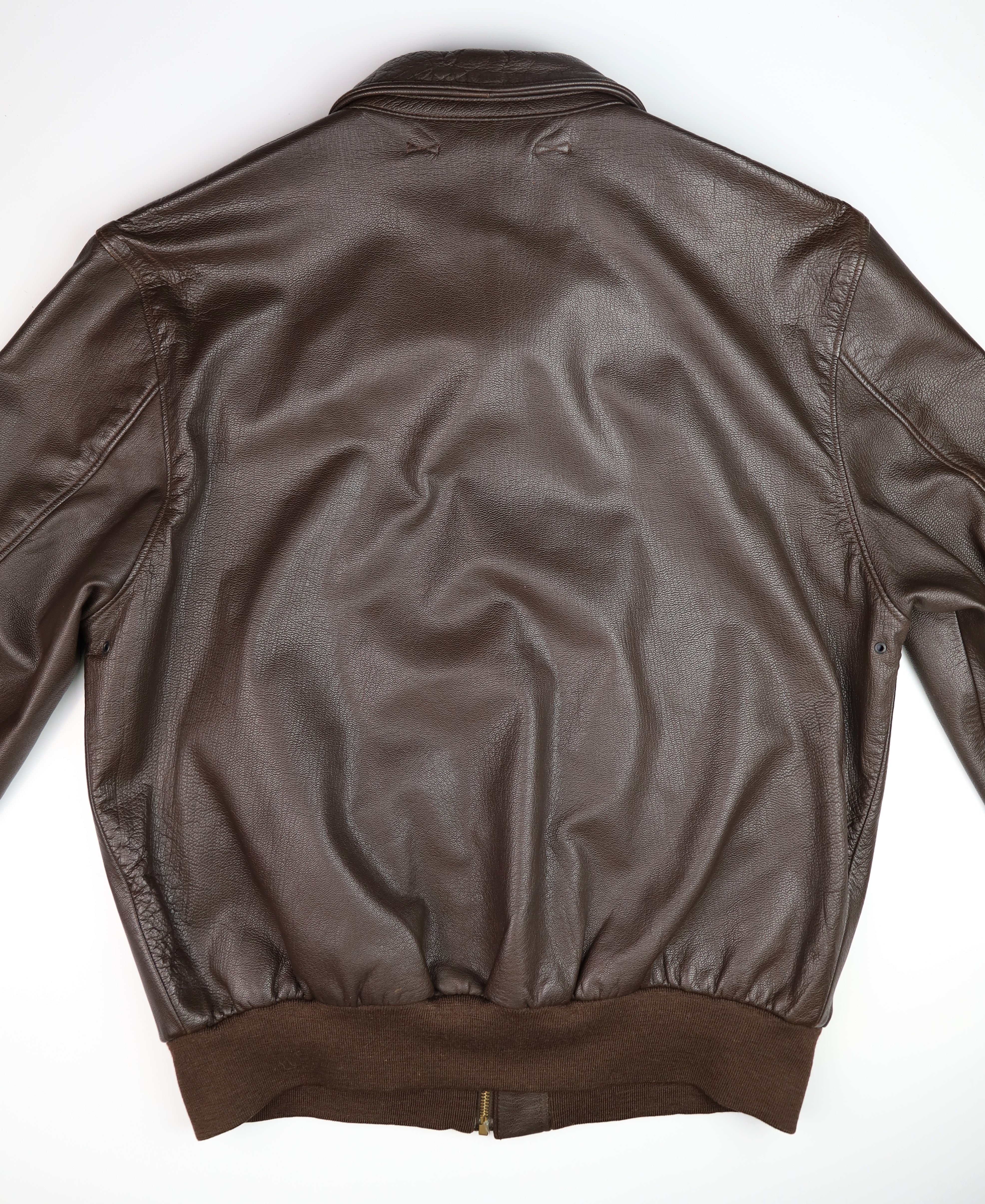 Willis & Geiger A-2 Military Flight Jacket, size 44, Brown