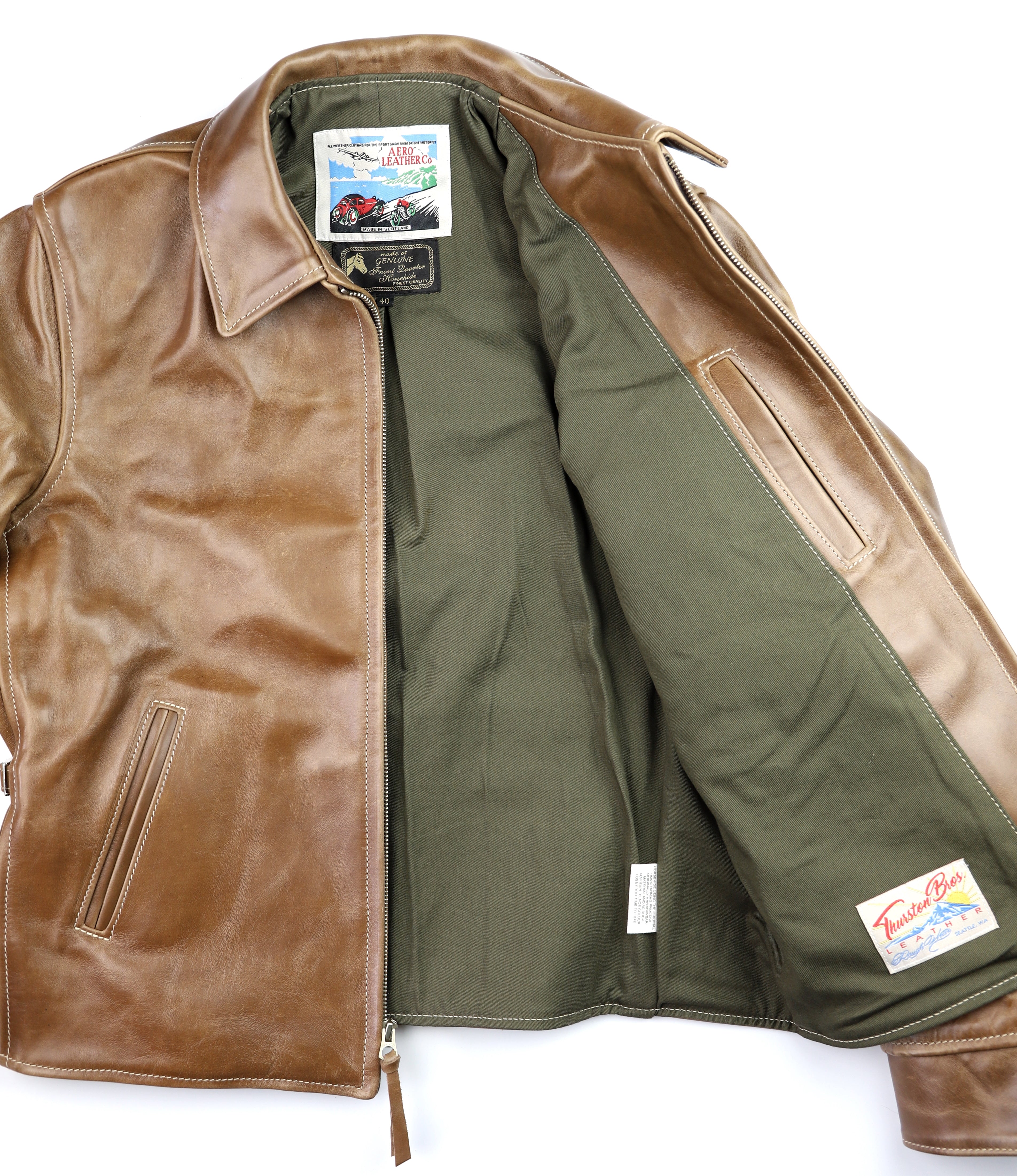 Aero 1930s Half Belt size 40 Natural CXL Horsehide – Thurston Bros