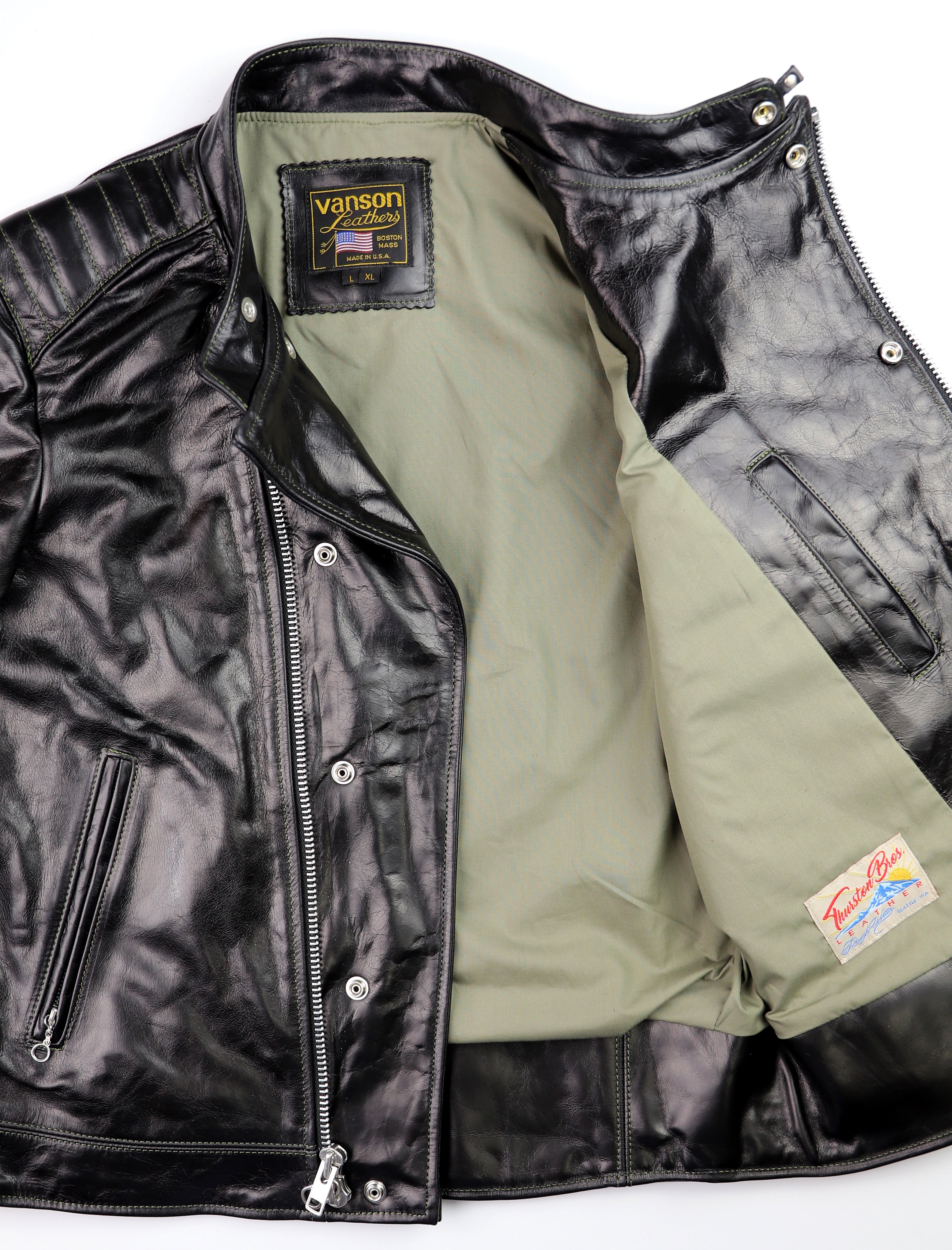 Vanson Portland, Black Bainbridge, size L/XL (44) – Thurston Bros