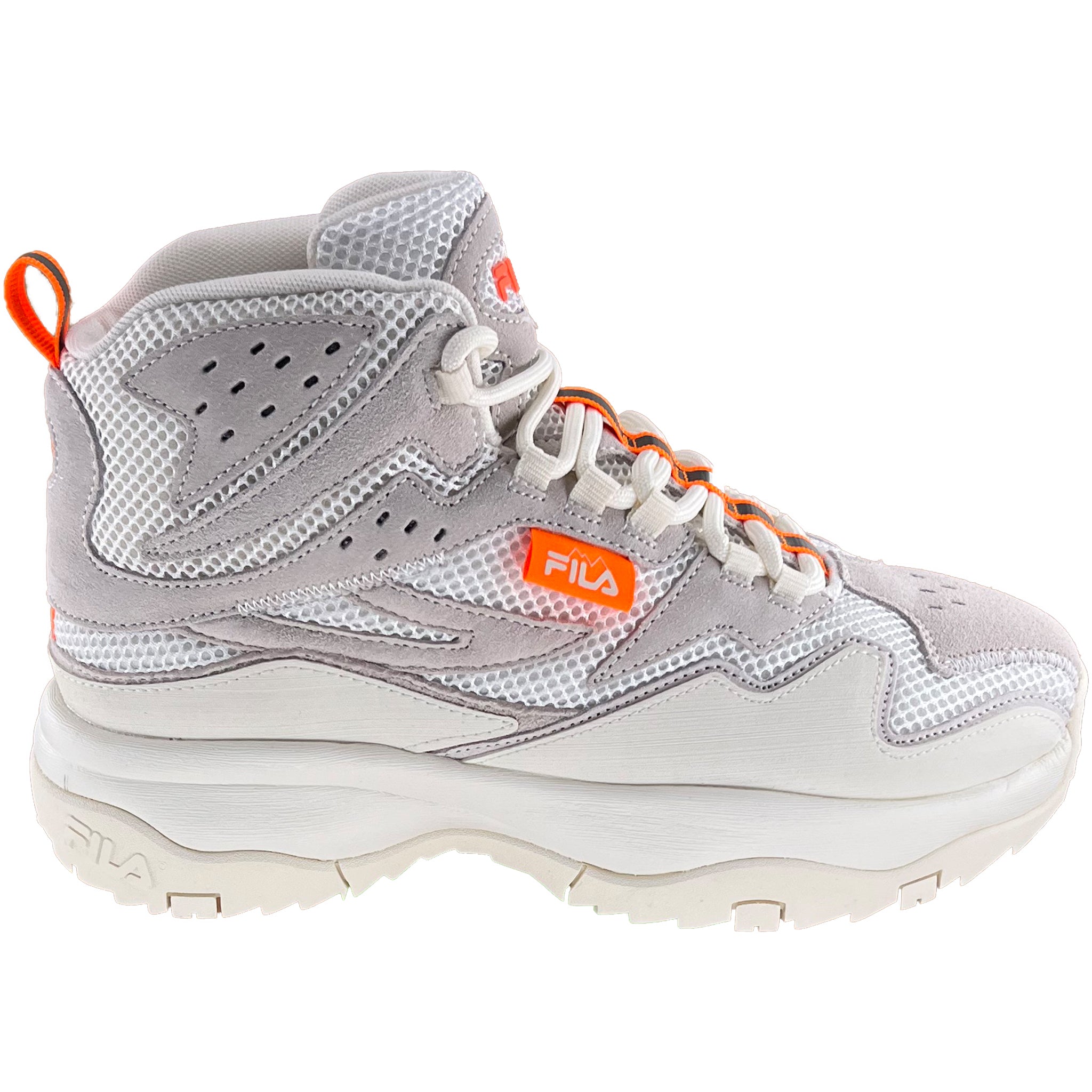 Fila Women's Ranger Boots Casual Sneaker Boot Cream Orange