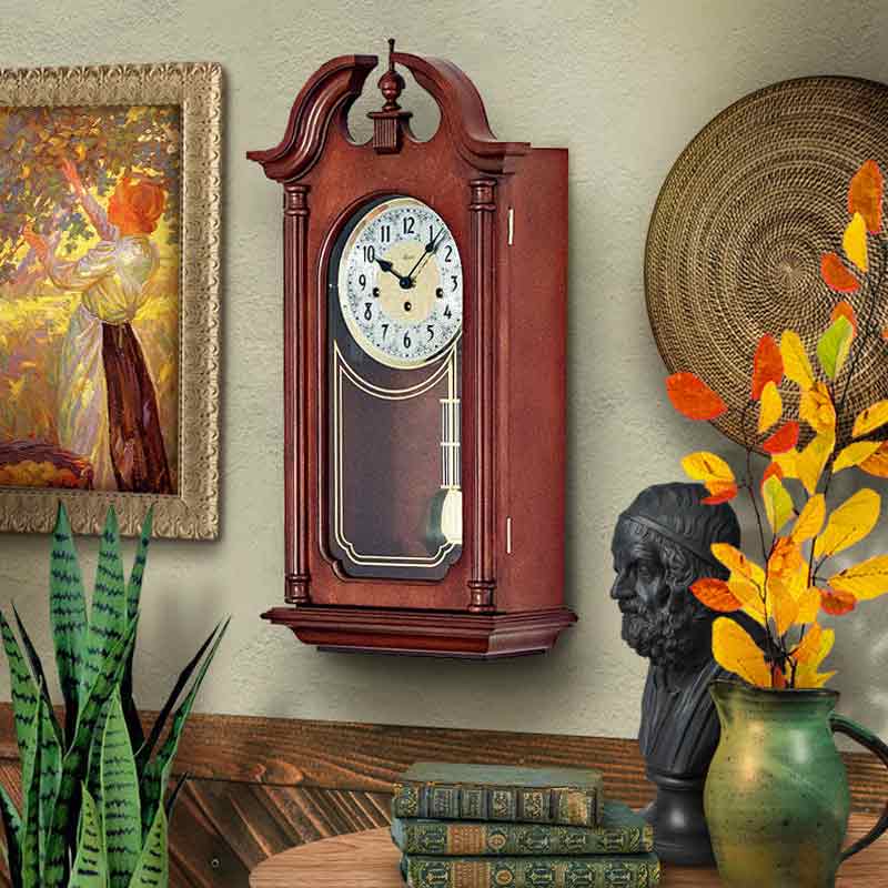 Hermle 70820-N90341 Hopewell Keywound Wall Clock - The Clock Depot
