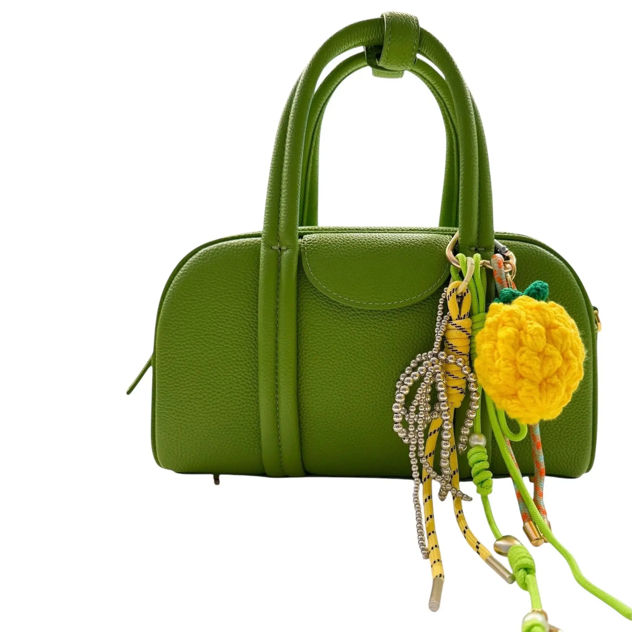 THE HAZEL BOSTON LEATHER TOP HANDLE BAG | thebagicon