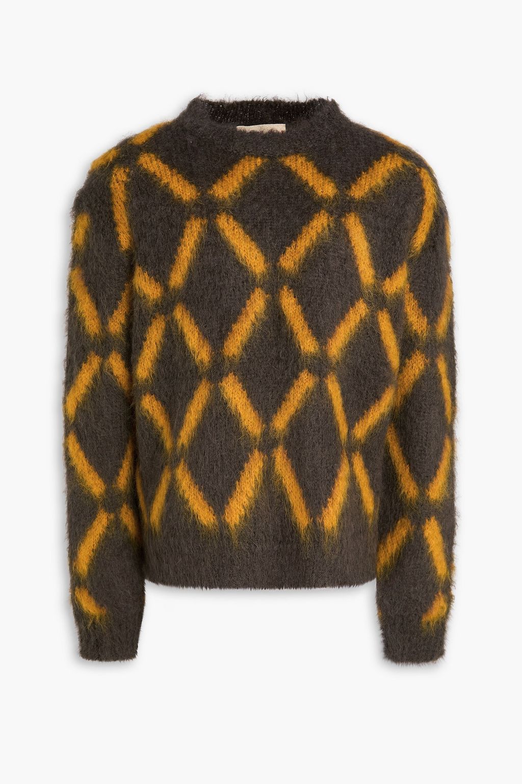 MARNI モヘア混 セーター インターシャ | THE OUTNET (アウトネット)