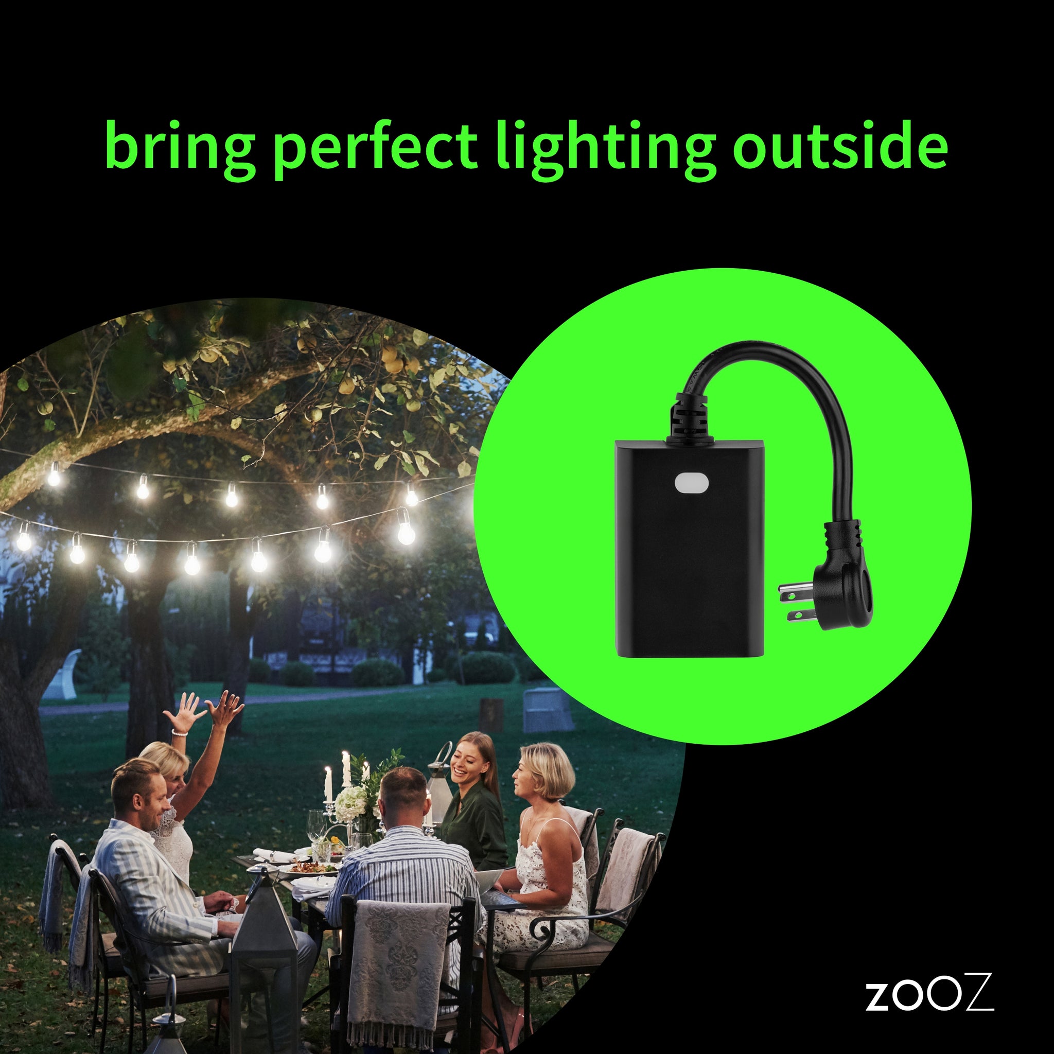 Zooz 800 Series Z-Wave Long Range Outdoor Double Plug ZEN14 800LR