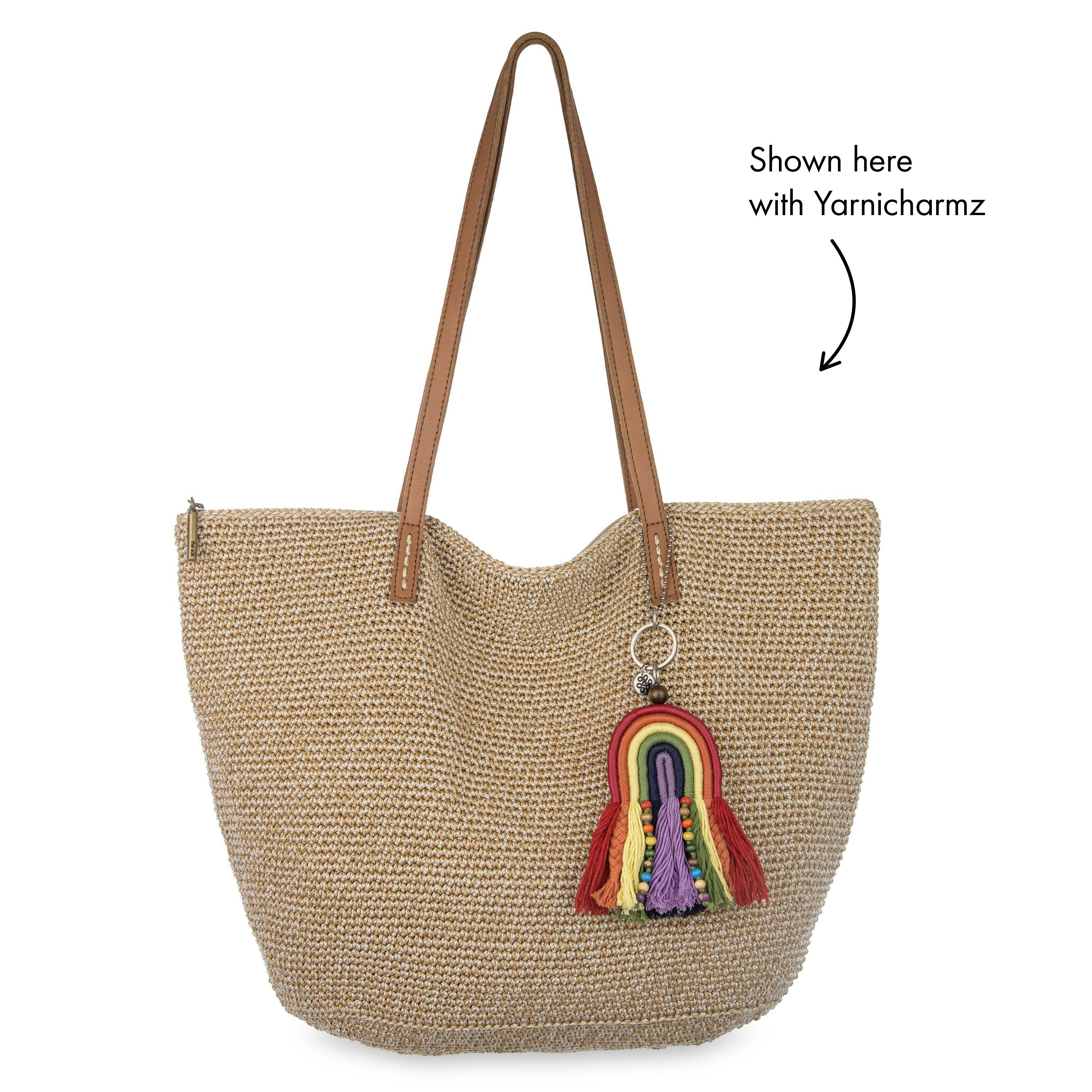 Faye Large Tote Bag in Bamboo Static Crochet – The Sak