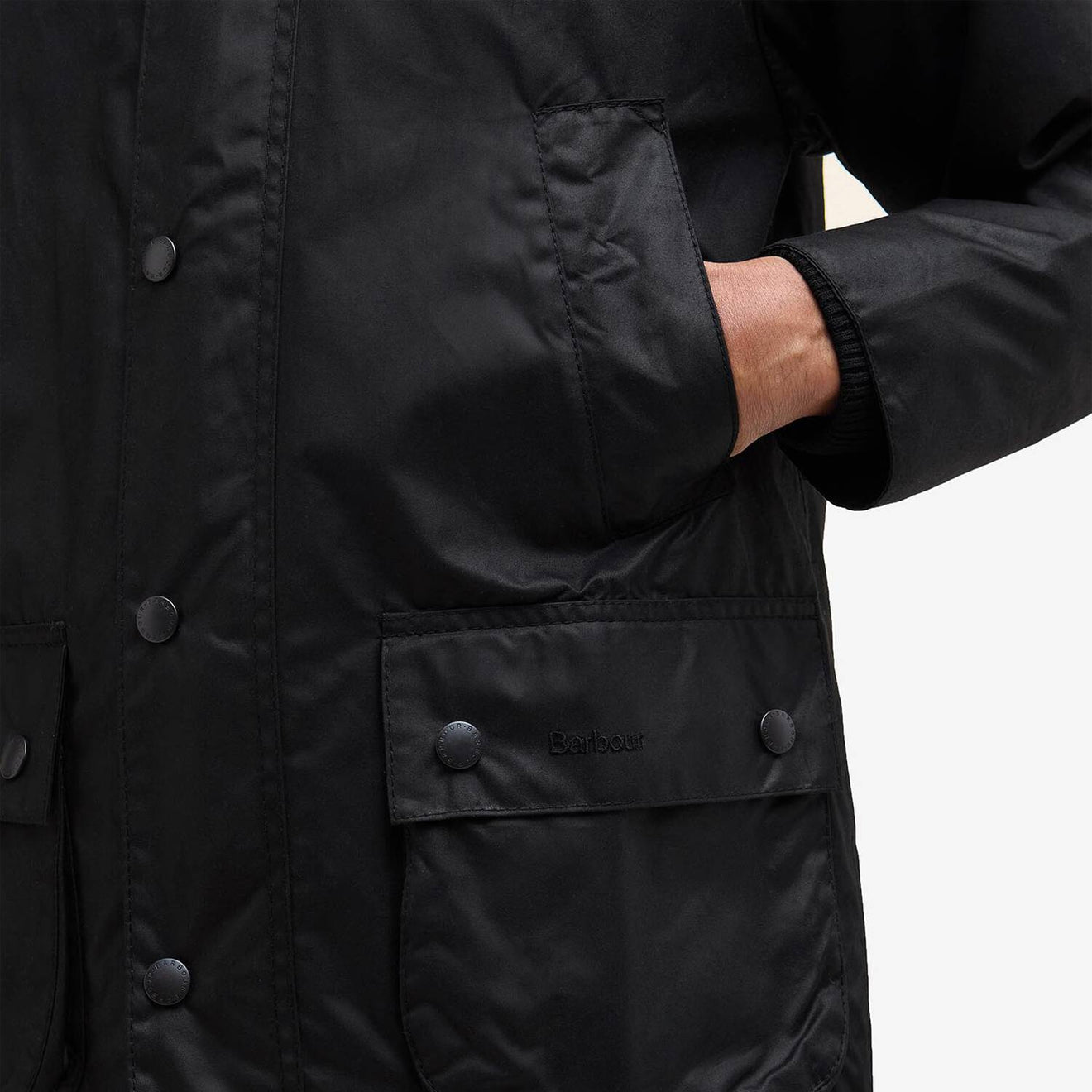 Barbour Bedale Wax Jacket Black | The Sporting Lodge