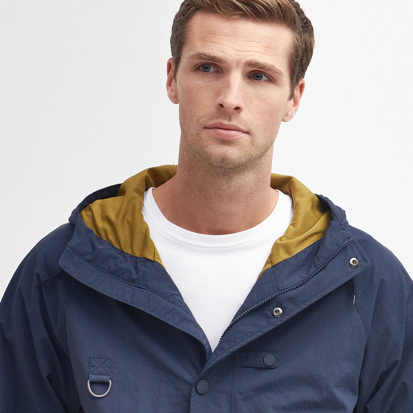 Barbour Hooded Utility Spey Jacket Navy | The Sporting Lodge