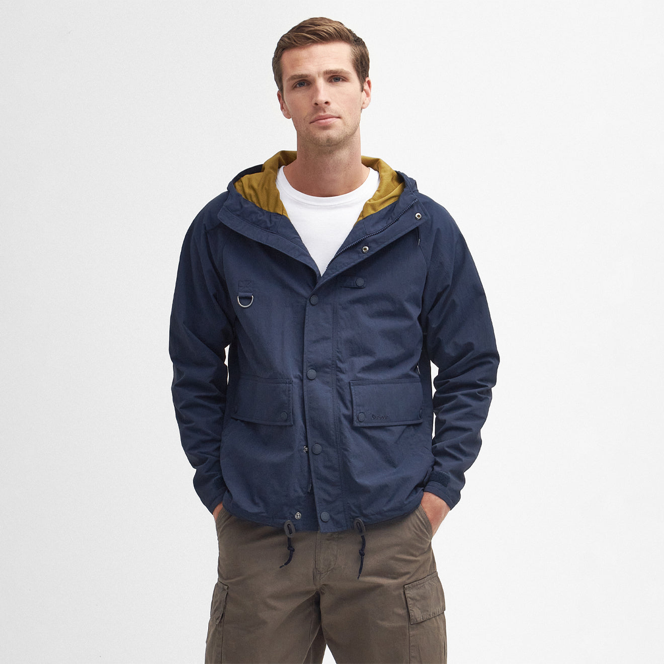 Barbour Hooded Utility Spey Jacket Navy | The Sporting Lodge