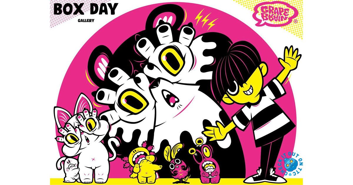 BOX DAY GALLERY GRAPE BRAIN POPUP - The Toy Chronicle