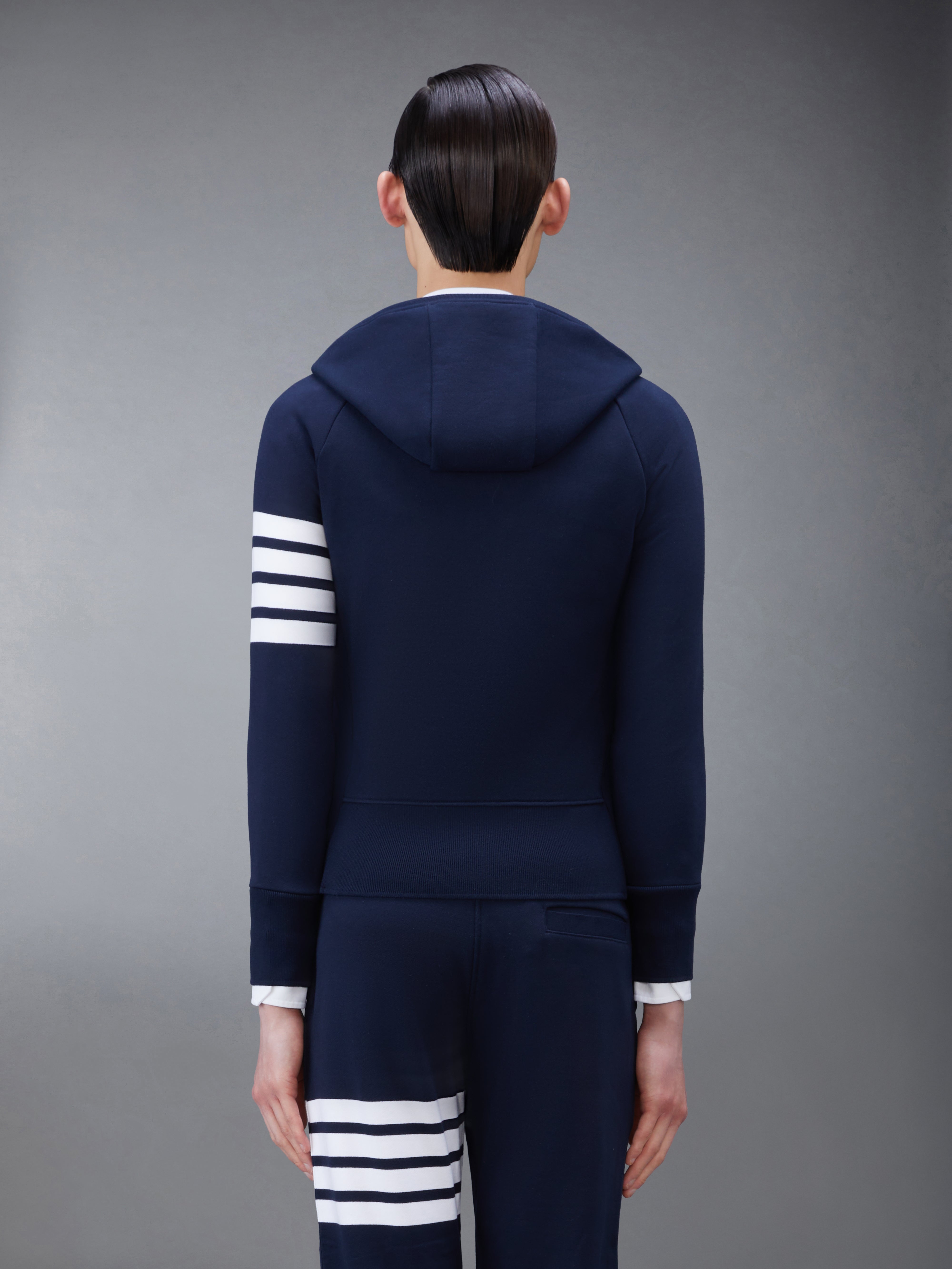 Classic Loopback 4 Bar Full Zip Hoodie | Thom Browne