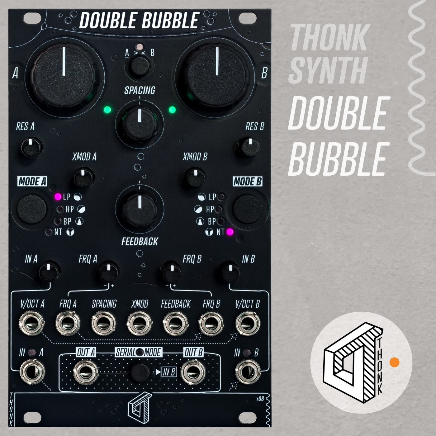 Thonk Synth – Double Bubble VCF – Full DIY Kit – Thonk – DIY