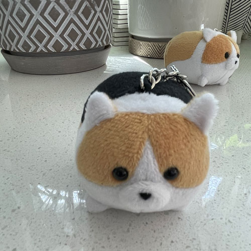 Puffy Corgi Keychain by LePuffo - Three Corgis Official GIFT SHOP