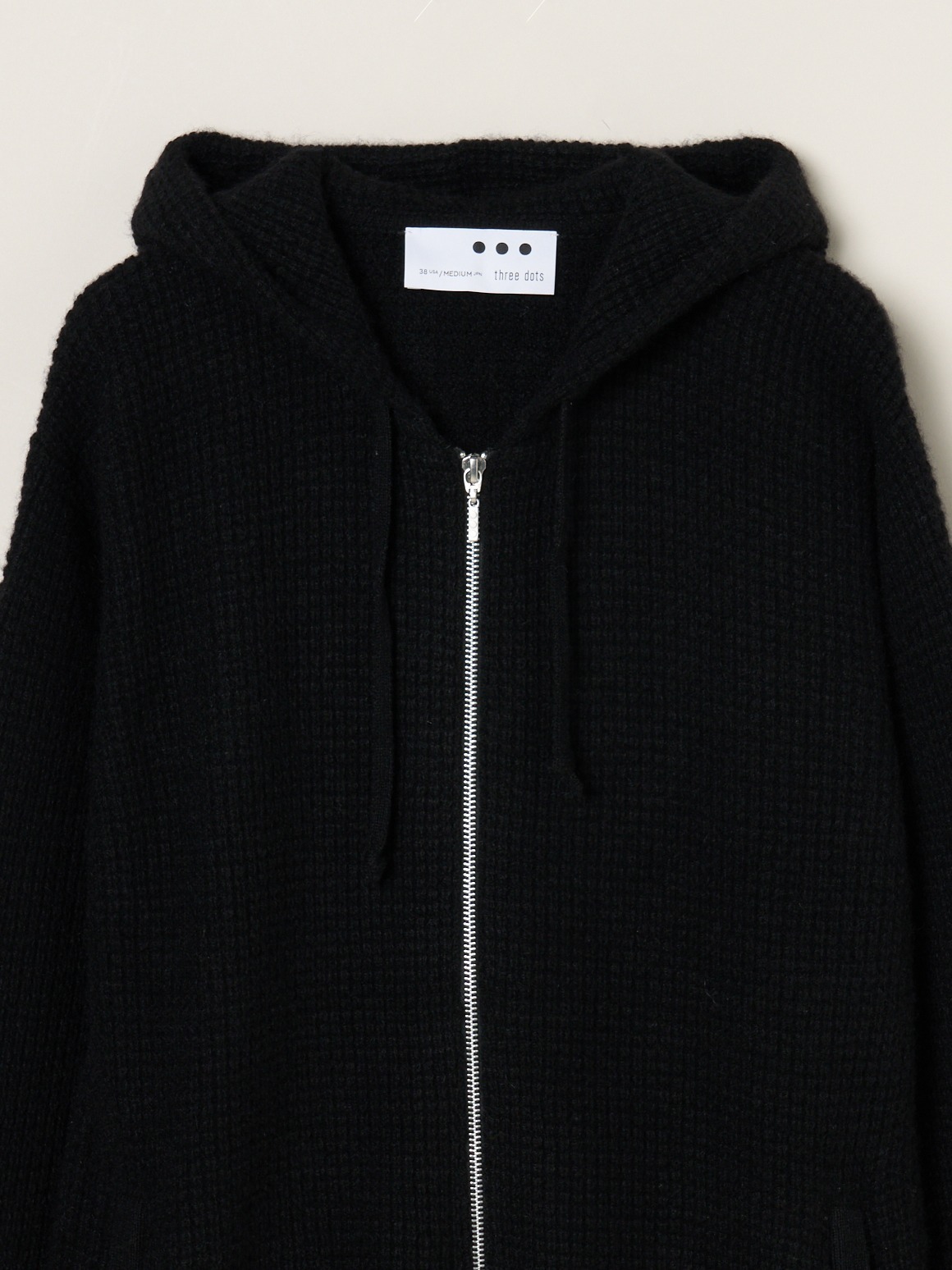 Men's cashmere zip up parka｜スリードッツ オフィシャルオンライン