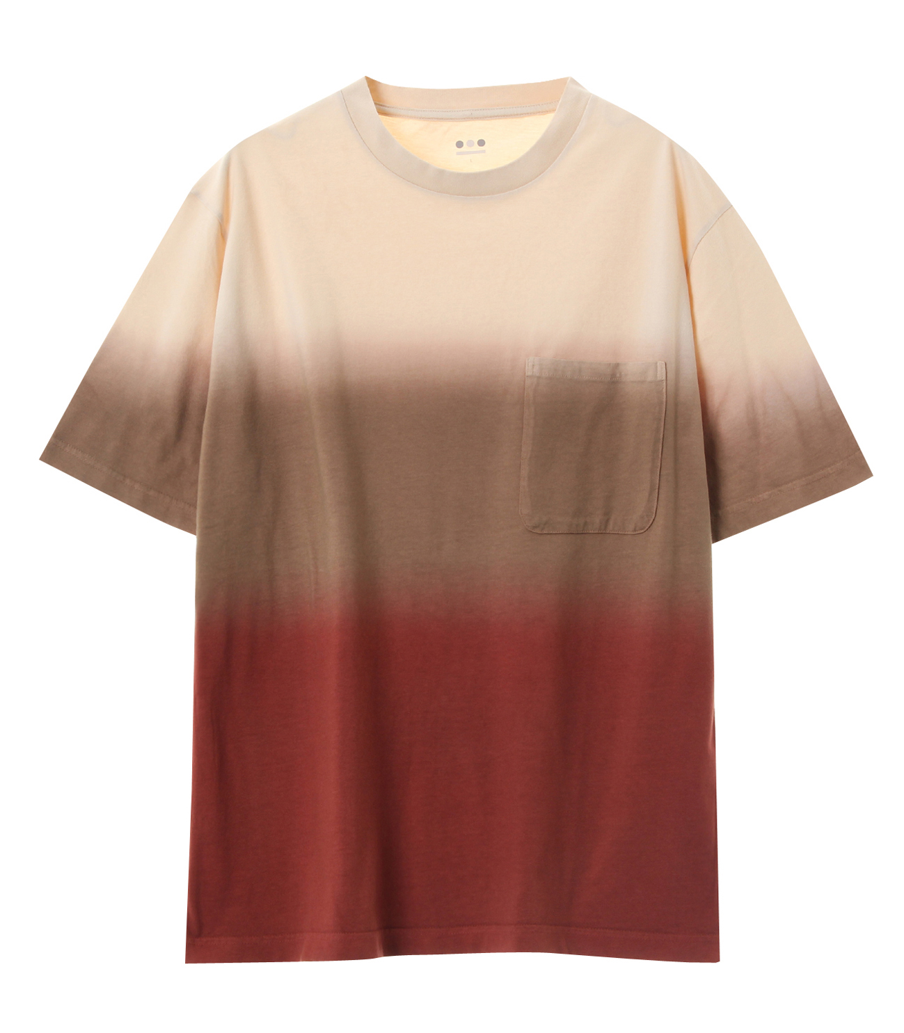 Men's gradation dye s/s pocket T｜スリードッツ オフィシャル