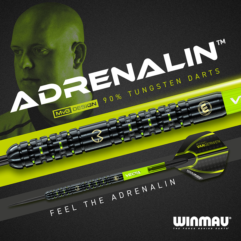 ダーツ バレル ウィンモー Winmau MvG MICHAEL VAN GERWEN Adrenalin