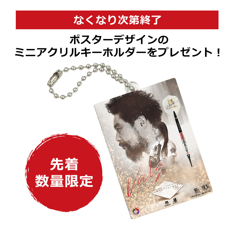 ダーツ バレル TRiNiDAD × SANGREAL Valz 山田勇樹 × 坂口優希恵 選手