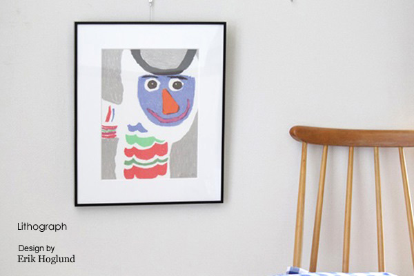 Erik Hoglundエリック・ホグラン リトグラフ(フレーム付）/COW