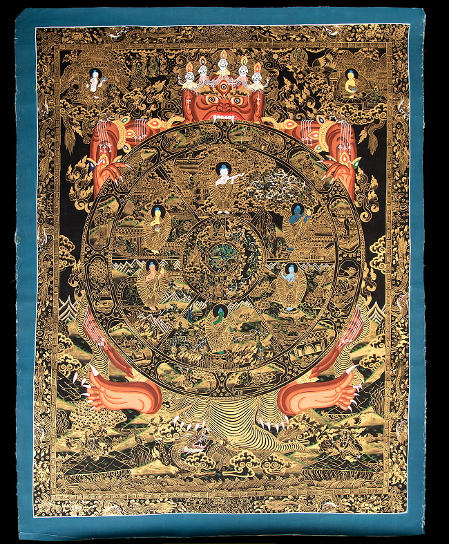 一点物〕タンカ - Wheel of existance 六道輪廻図 [72x94cm] の通販