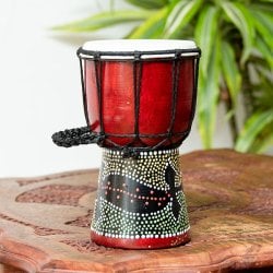 ミニミニサイズのハンドペイント・ジャンベ - 高さ20cm の通販