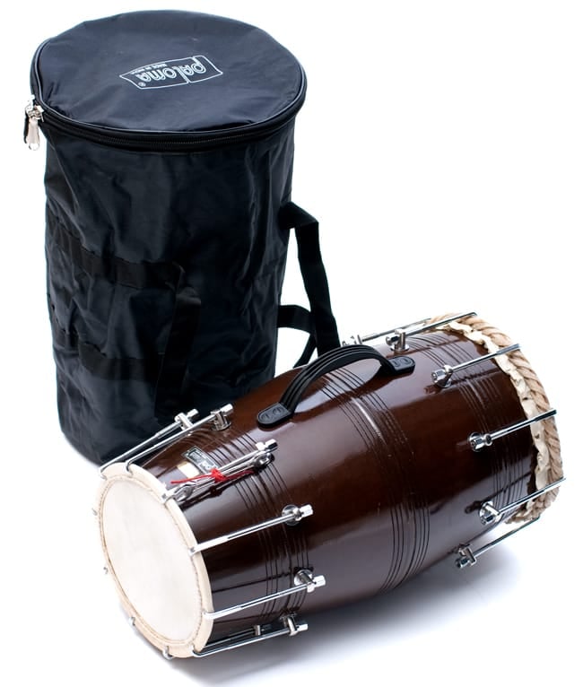 打楽器 インド ドラム 民族楽器 ドーラク(Dholak) インドの両面太鼓