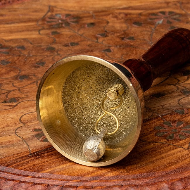 木の持ち手付き]ブラス製ハンドベル【約13.5cm】 の通販 - TIRAKITA.COM