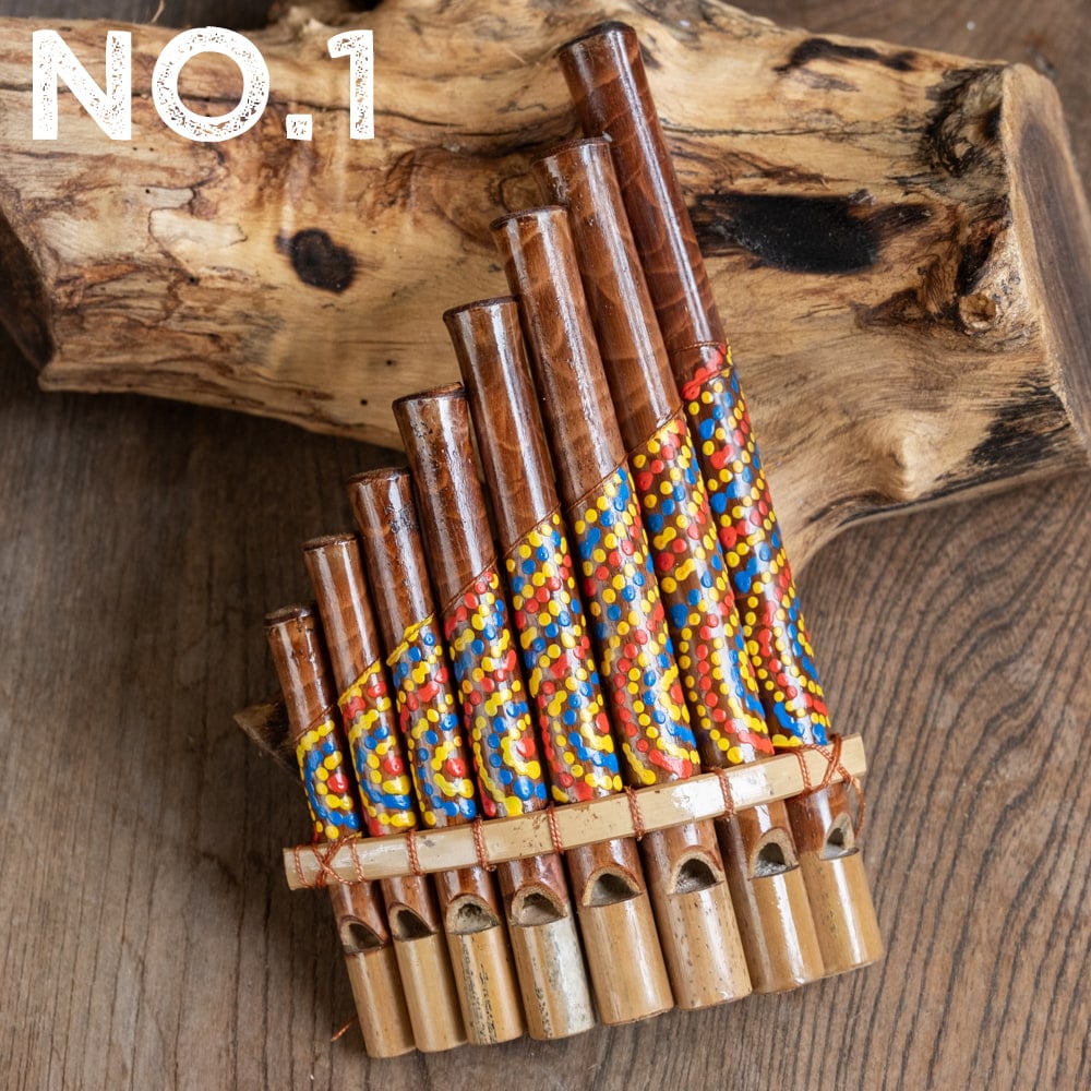 ナチュラルな竹製 バリ島のサンポーニャ｜アンデスの音色を奏でる