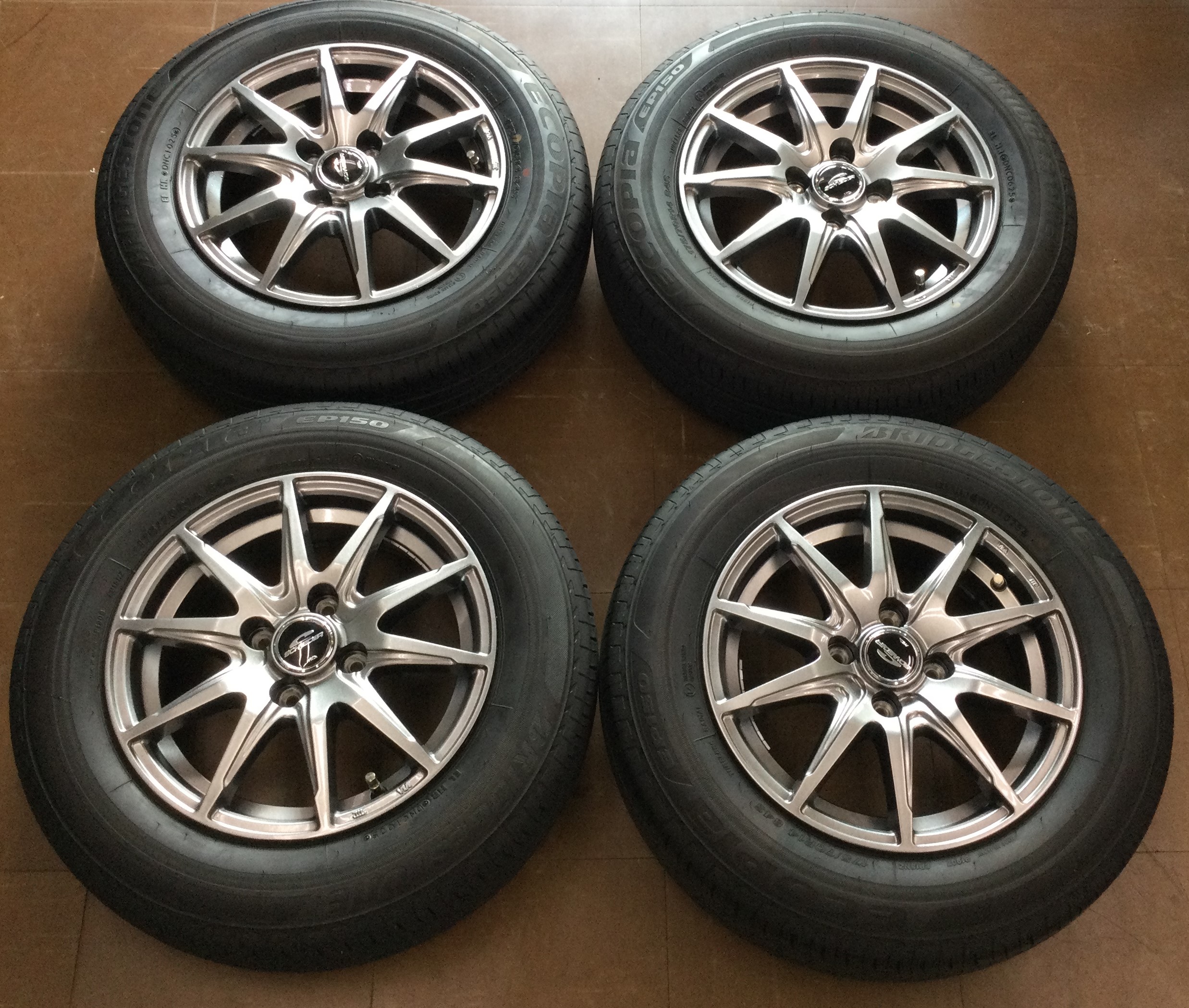 alt2691 中古 マルカサービス MID 14インチ アルミホイール4本セット