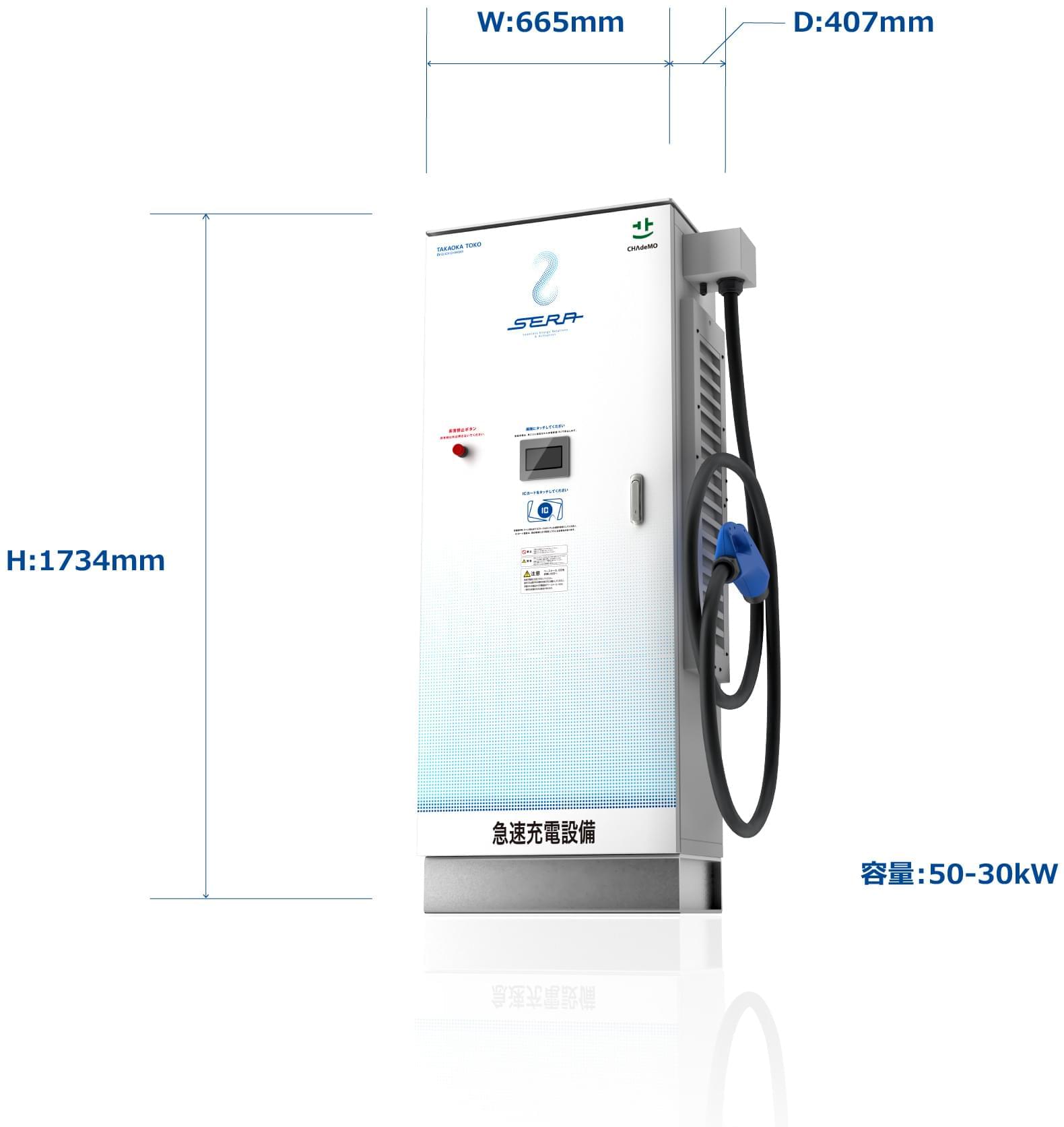 SERA-50／SERA-30｜製品ラインアップ｜株式会社 東光高岳｜EV用急速