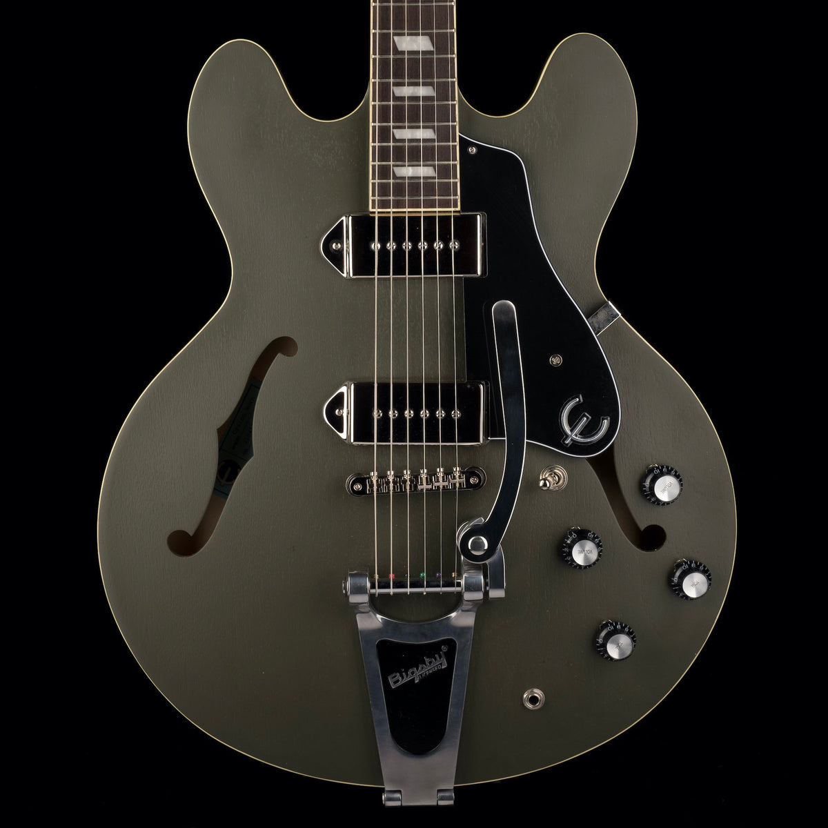 Pre Owned Epiphone Casino Worn Olive Drab With Case — Truetone Music