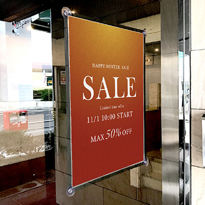 ポスターフレーム】ウィンドウポスターホルダー WPH-10 B2 ブラック