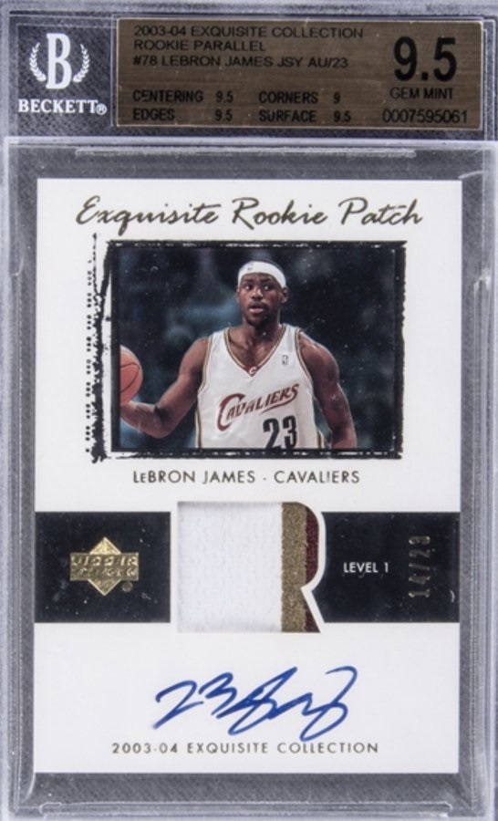 2003-04 UPPER DECK EXQUISITE COLLECTION ROOKIE PARALLEL LEBRON