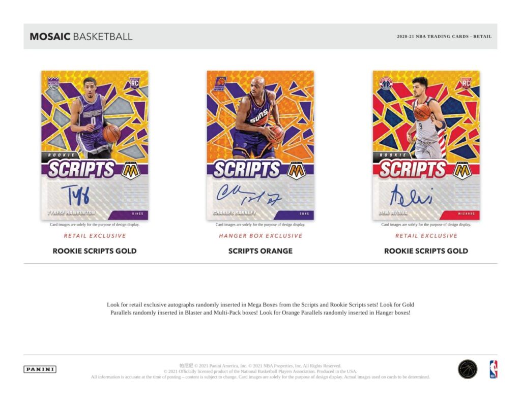 🏀 NBA 2020-21 PANINI MOSAIC BASKETBALL MULTI PACK【製品情報